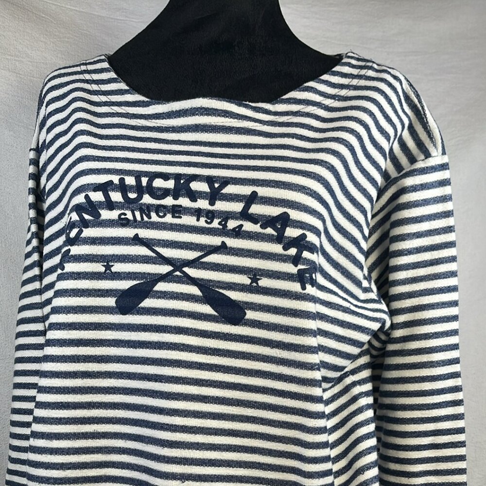 Woman's Kentucky Lake Chunky Cotton Top‎ by TR McTaggart SZ M LakeLife Nautical